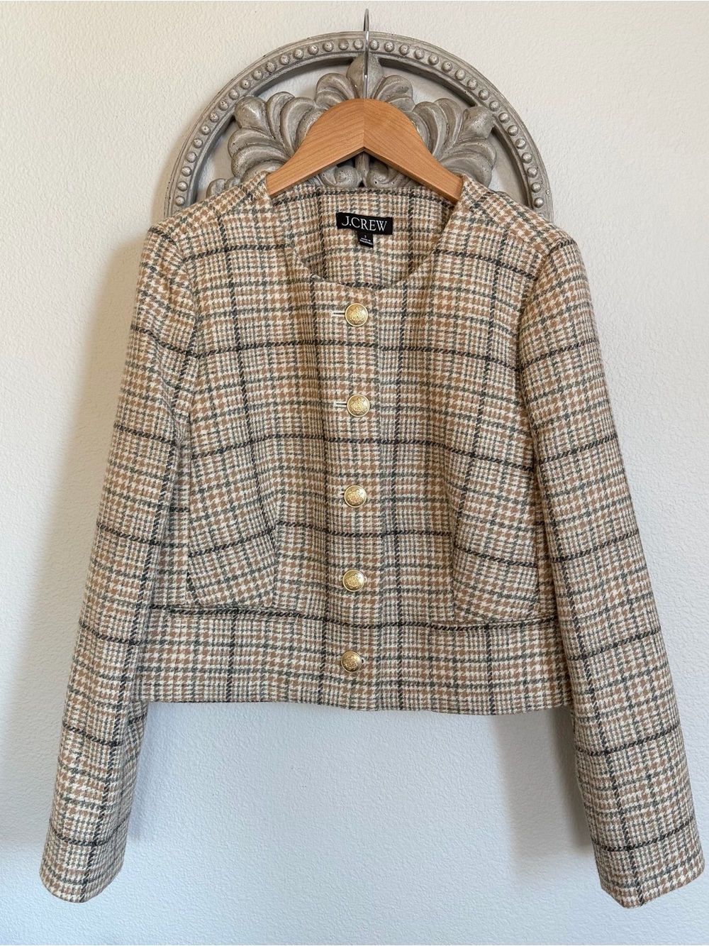 J.Crew Louisa Lady Jacket in Plaid English Wool - 2
